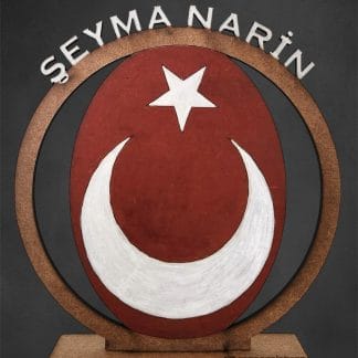 Kişiye Özel Türk Bayrağı Biblo #sanaozel