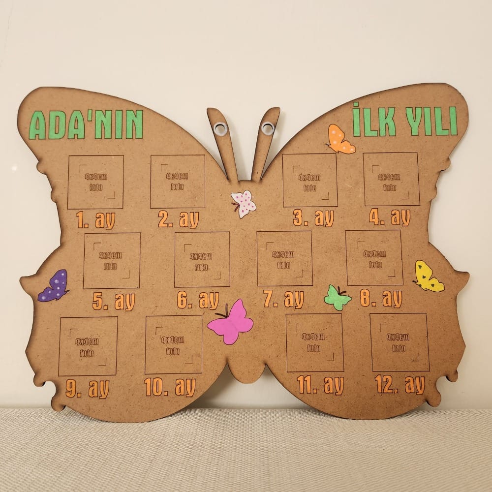 İlk Yılım Tablo - Kelebek #sanaozel - Görsel 2