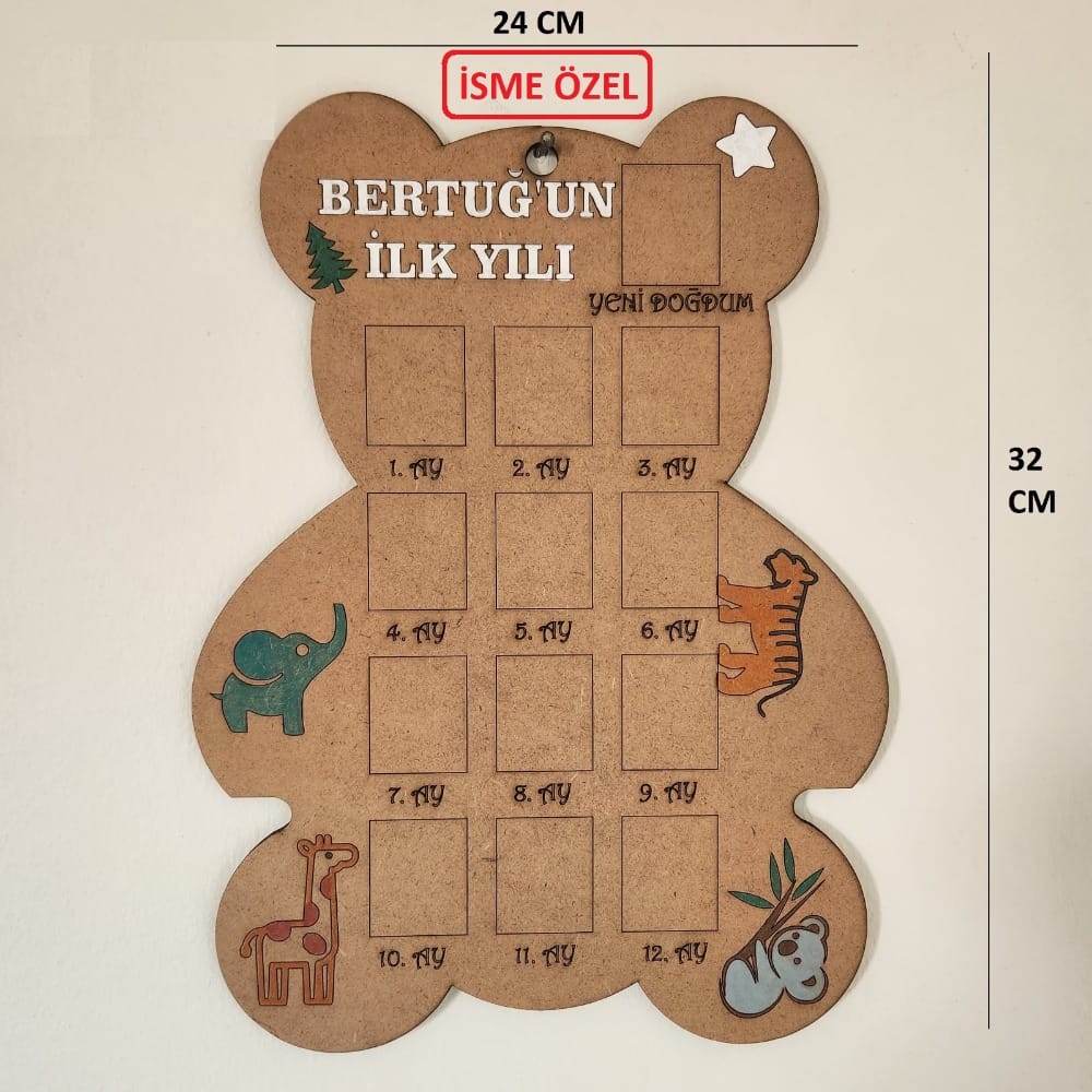 İlk Yılım Tablo - Ayıcık #sanaozel - Görsel 2