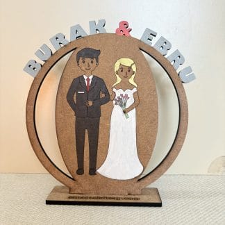 Kişiye Özel Gelin Damat Düğün Hatıra Biblosu